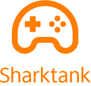 Ícone de controle de vídeo game laranja